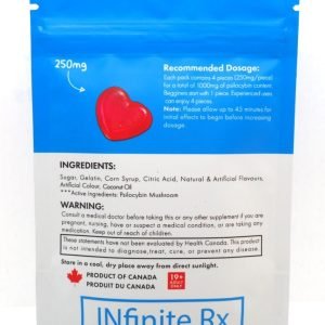 INfinite Rx Shroom Infused Heart Gummies Edibles 1000mg